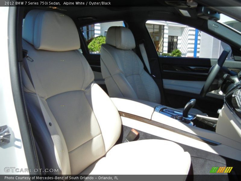 Alpine White / Oyster/Black 2012 BMW 7 Series 750i Sedan