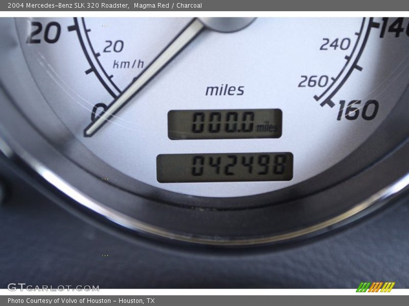 Magma Red / Charcoal 2004 Mercedes-Benz SLK 320 Roadster