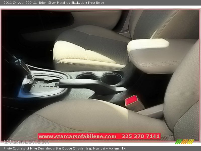 Bright Silver Metallic / Black/Light Frost Beige 2011 Chrysler 200 LX