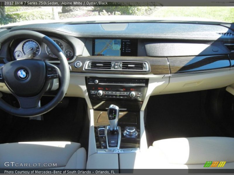 Alpine White / Oyster/Black 2012 BMW 7 Series 750i Sedan