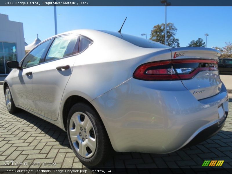 Bright Silver Metallic / Black 2013 Dodge Dart SE