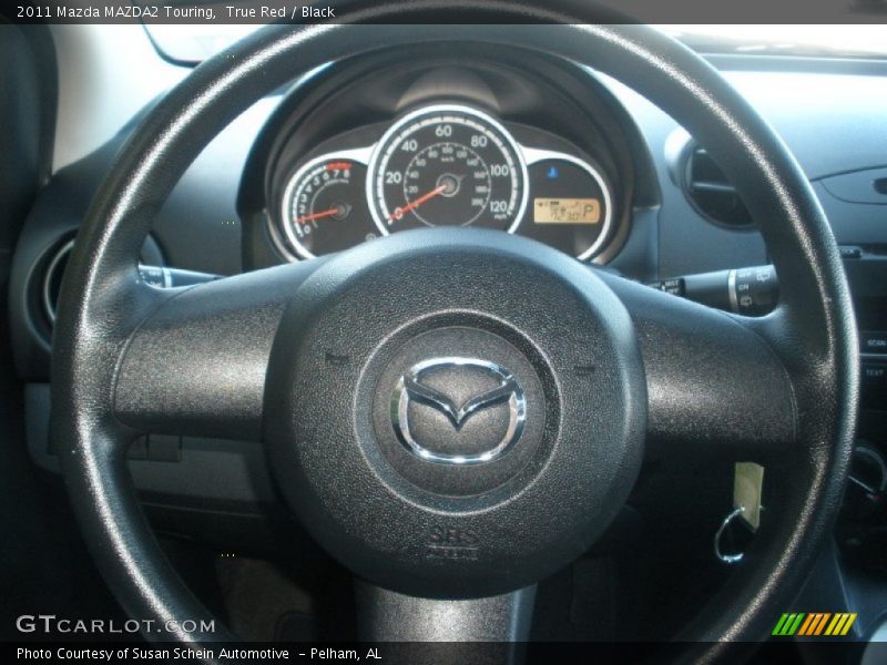 True Red / Black 2011 Mazda MAZDA2 Touring