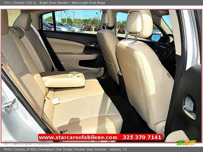 Bright Silver Metallic / Black/Light Frost Beige 2011 Chrysler 200 LX