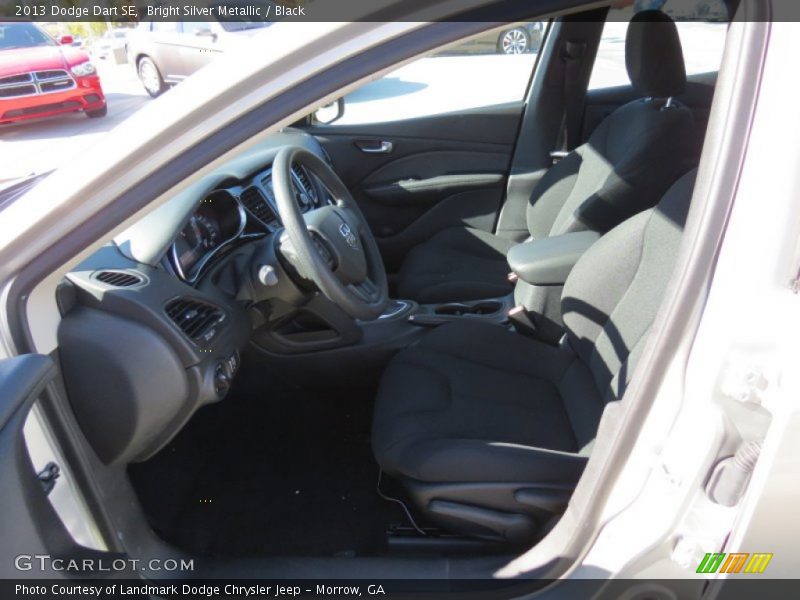 Bright Silver Metallic / Black 2013 Dodge Dart SE