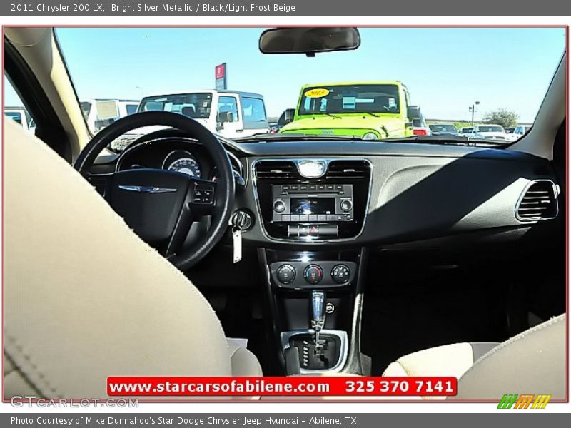 Bright Silver Metallic / Black/Light Frost Beige 2011 Chrysler 200 LX
