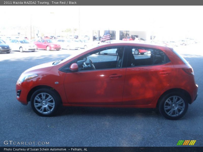 True Red / Black 2011 Mazda MAZDA2 Touring