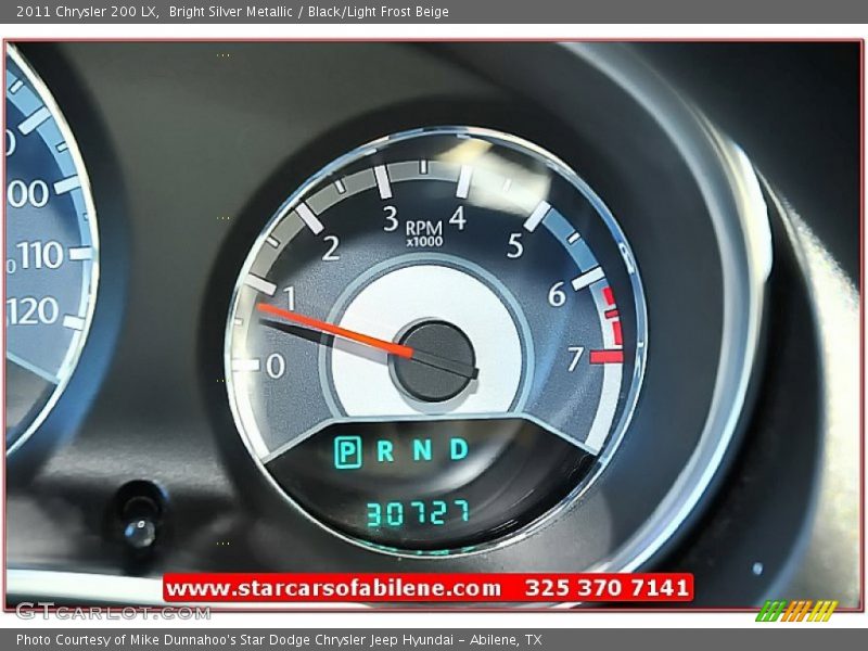 Bright Silver Metallic / Black/Light Frost Beige 2011 Chrysler 200 LX