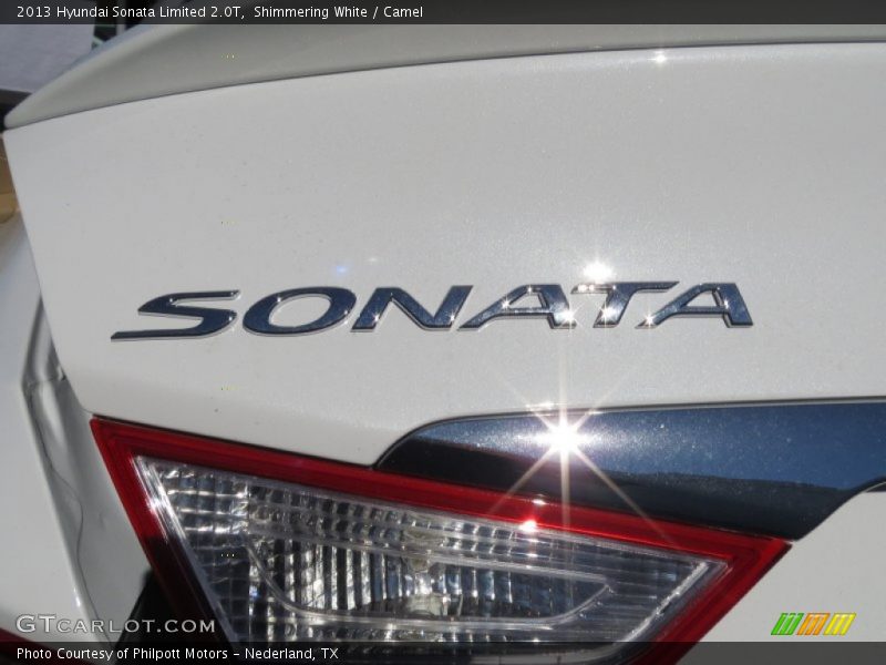 Shimmering White / Camel 2013 Hyundai Sonata Limited 2.0T