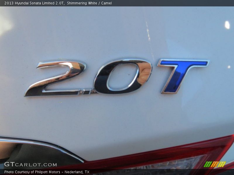 Shimmering White / Camel 2013 Hyundai Sonata Limited 2.0T