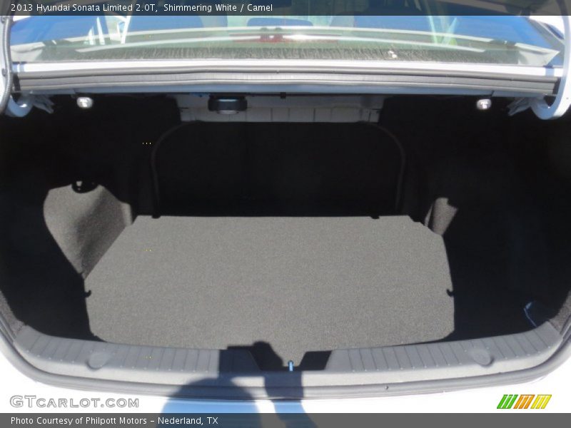 Shimmering White / Camel 2013 Hyundai Sonata Limited 2.0T