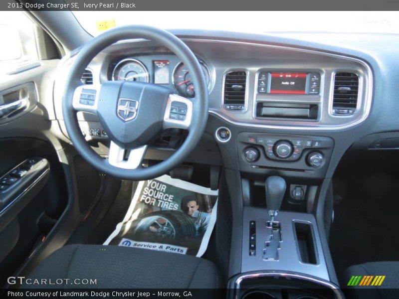 Ivory Pearl / Black 2013 Dodge Charger SE