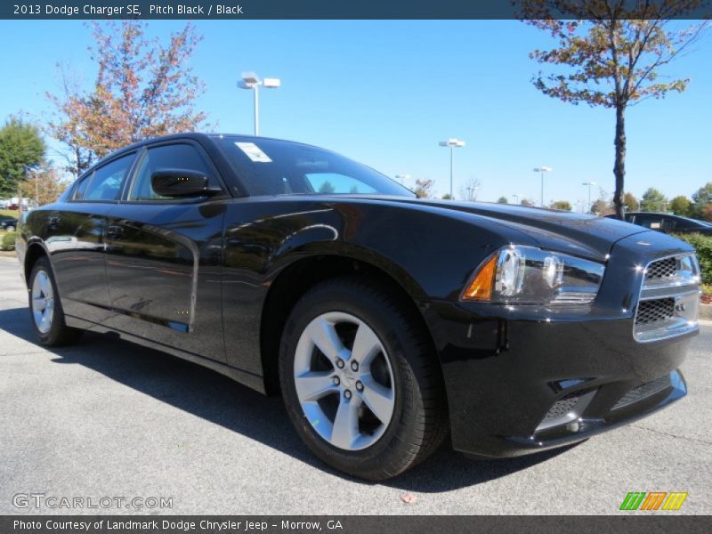 Pitch Black / Black 2013 Dodge Charger SE