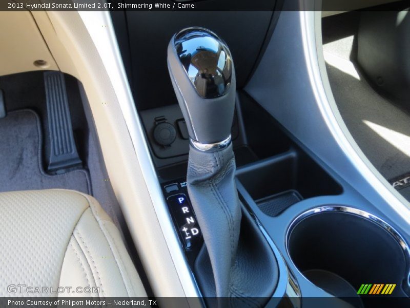 Shimmering White / Camel 2013 Hyundai Sonata Limited 2.0T