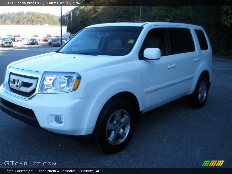Taffeta White / Gray 2011 Honda Pilot EX-L