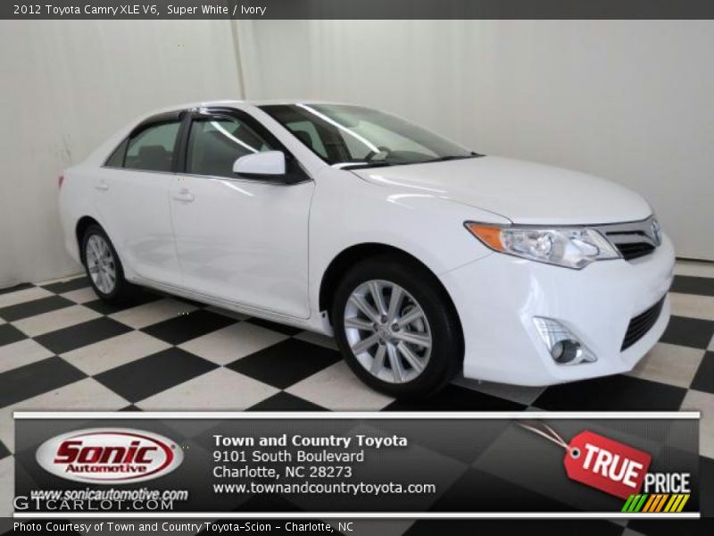 Super White / Ivory 2012 Toyota Camry XLE V6