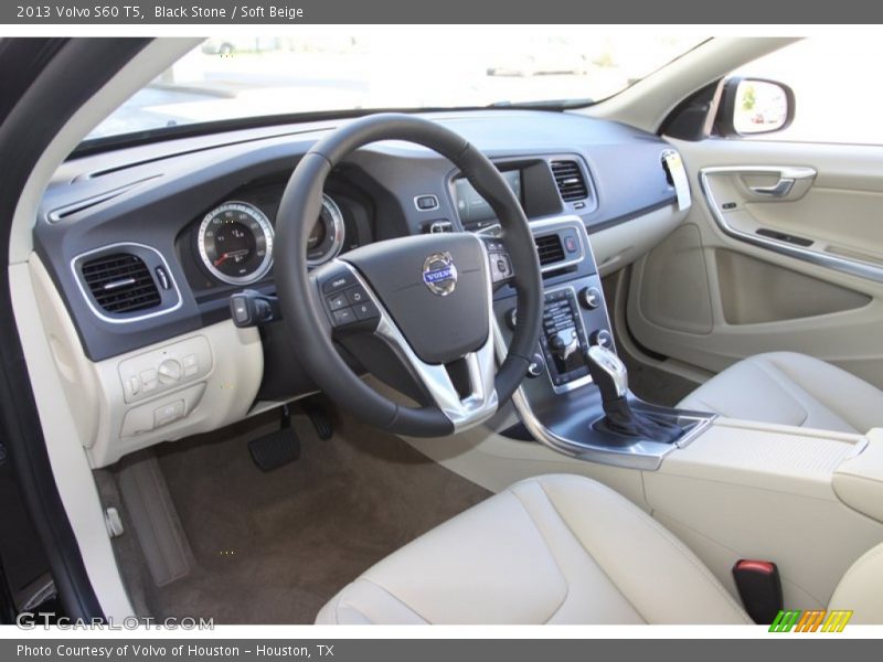 Black Stone / Soft Beige 2013 Volvo S60 T5