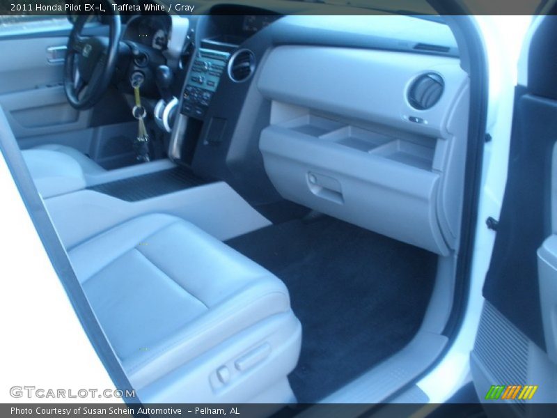 Taffeta White / Gray 2011 Honda Pilot EX-L