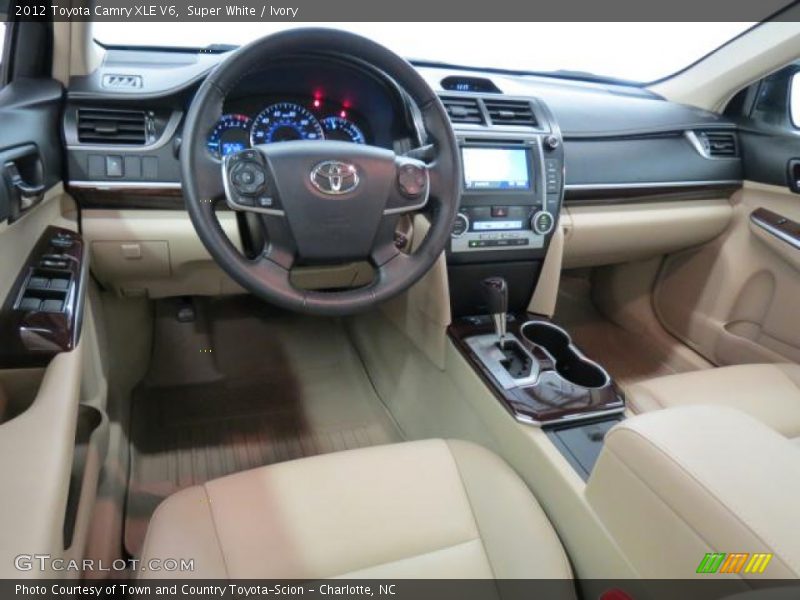 Super White / Ivory 2012 Toyota Camry XLE V6