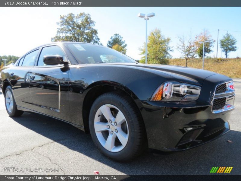 Pitch Black / Black 2013 Dodge Charger SE