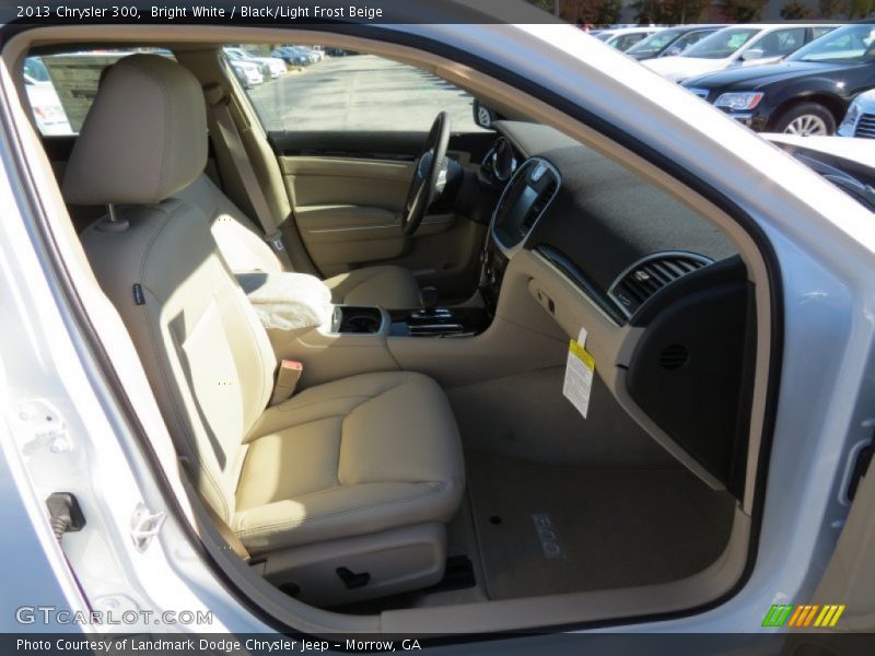 Bright White / Black/Light Frost Beige 2013 Chrysler 300