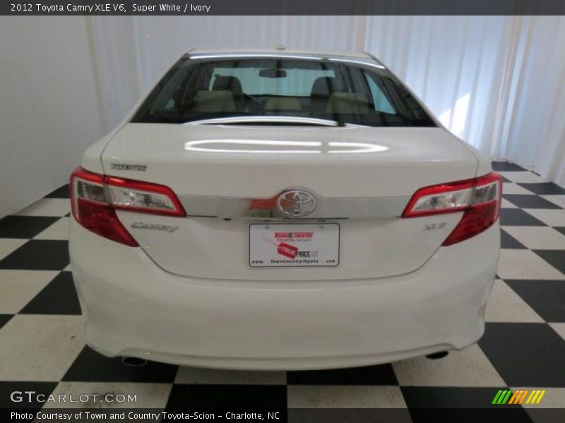 Super White / Ivory 2012 Toyota Camry XLE V6