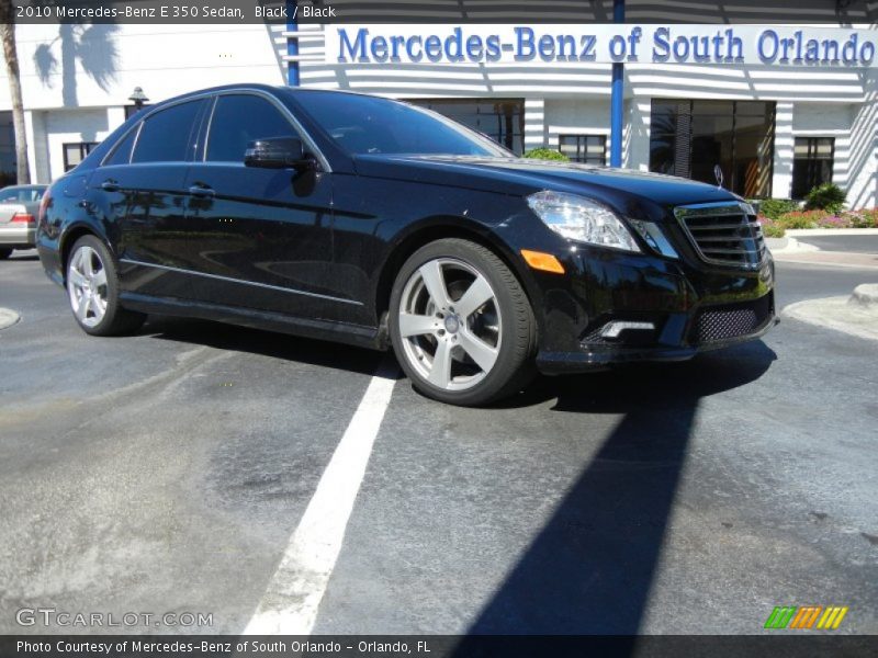 Black / Black 2010 Mercedes-Benz E 350 Sedan