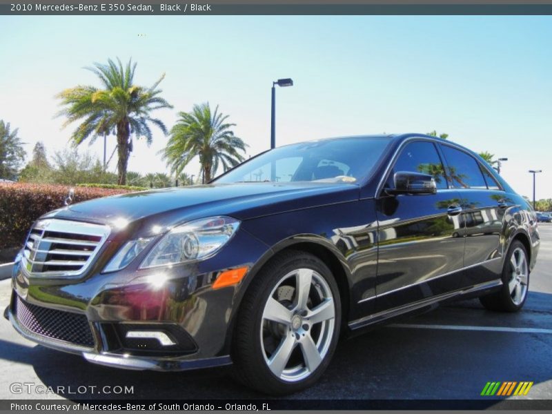 Black / Black 2010 Mercedes-Benz E 350 Sedan