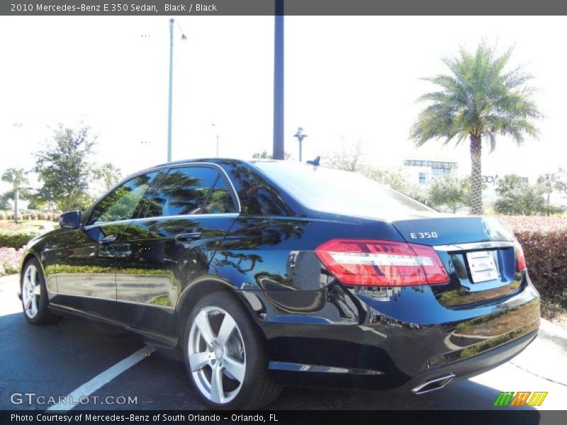 Black / Black 2010 Mercedes-Benz E 350 Sedan