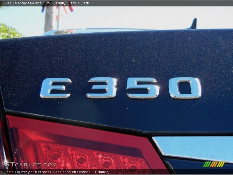 Black / Black 2010 Mercedes-Benz E 350 Sedan
