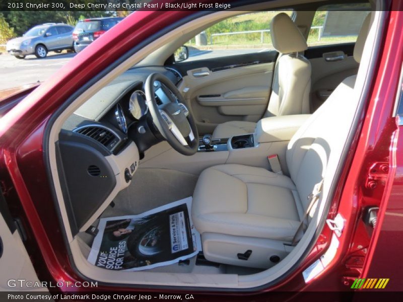 Deep Cherry Red Crystal Pearl / Black/Light Frost Beige 2013 Chrysler 300