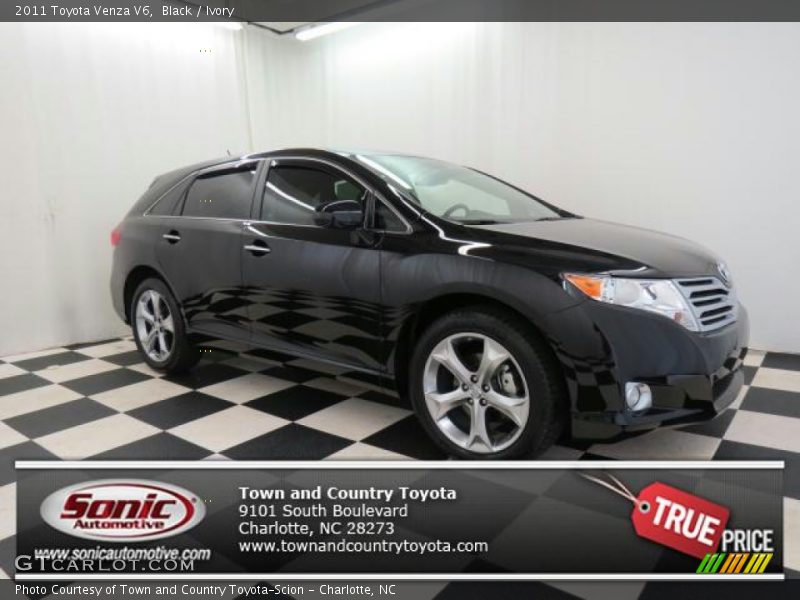 Black / Ivory 2011 Toyota Venza V6