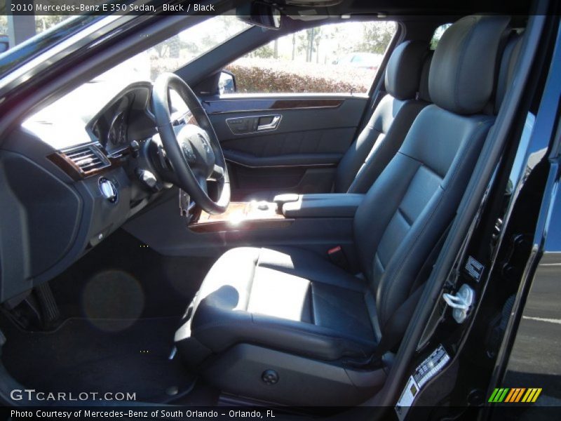 Black / Black 2010 Mercedes-Benz E 350 Sedan