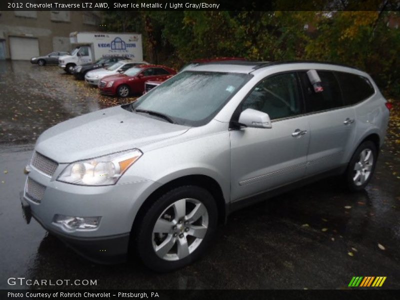 Silver Ice Metallic / Light Gray/Ebony 2012 Chevrolet Traverse LTZ AWD