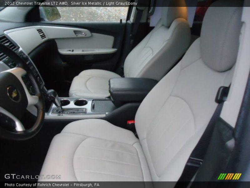 Silver Ice Metallic / Light Gray/Ebony 2012 Chevrolet Traverse LTZ AWD