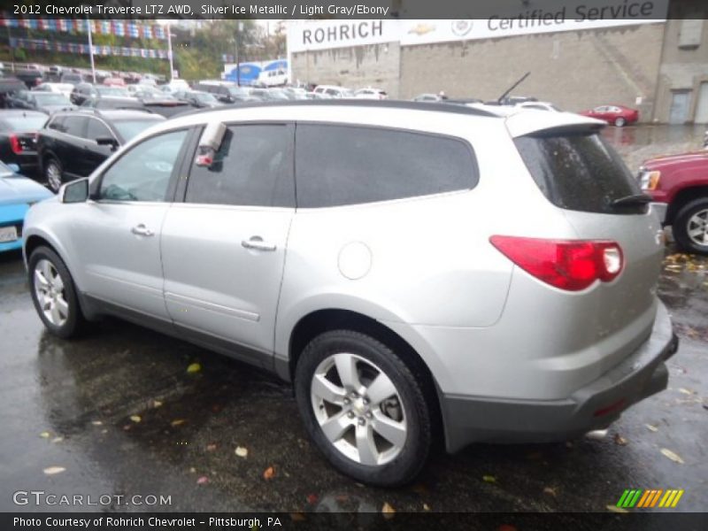 Silver Ice Metallic / Light Gray/Ebony 2012 Chevrolet Traverse LTZ AWD