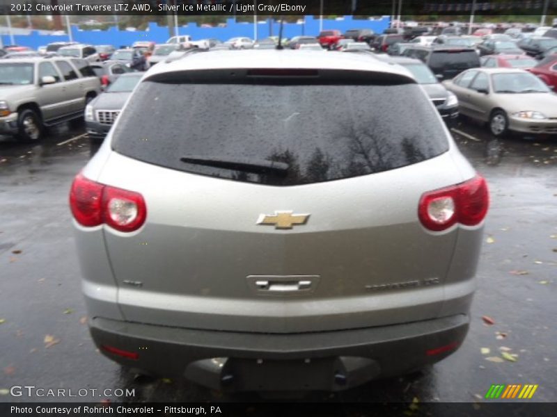 Silver Ice Metallic / Light Gray/Ebony 2012 Chevrolet Traverse LTZ AWD