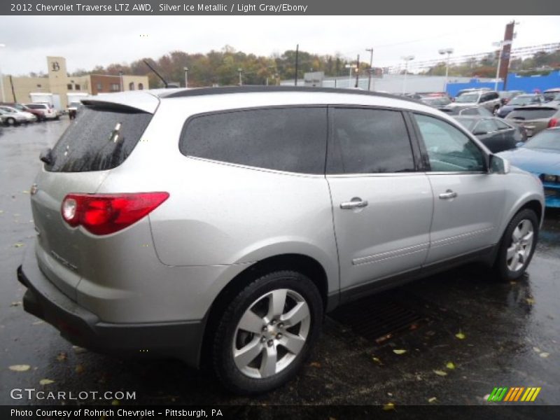 Silver Ice Metallic / Light Gray/Ebony 2012 Chevrolet Traverse LTZ AWD