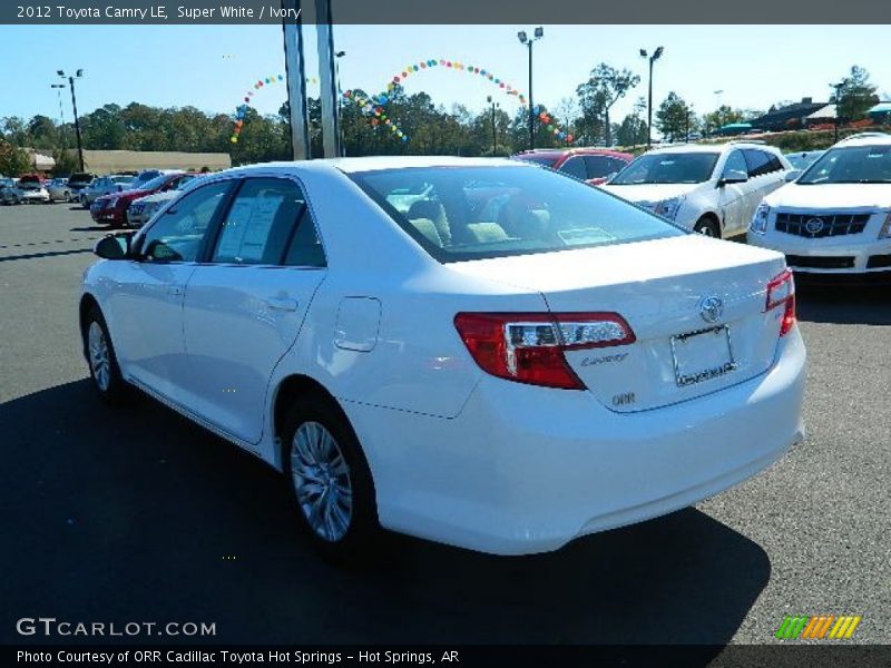 Super White / Ivory 2012 Toyota Camry LE