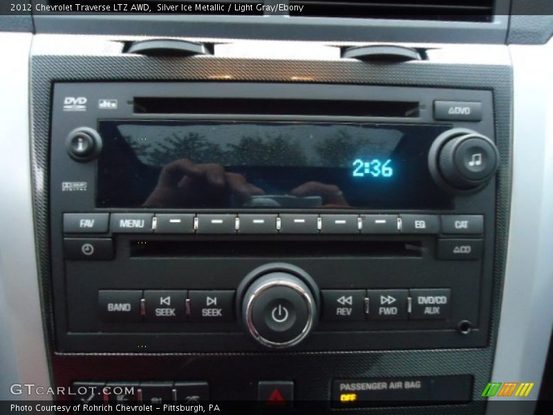 Silver Ice Metallic / Light Gray/Ebony 2012 Chevrolet Traverse LTZ AWD