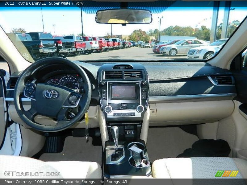 Super White / Ivory 2012 Toyota Camry LE