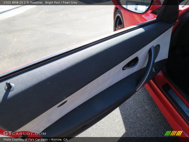Bright Red / Pearl Grey 2003 BMW Z4 2.5i Roadster