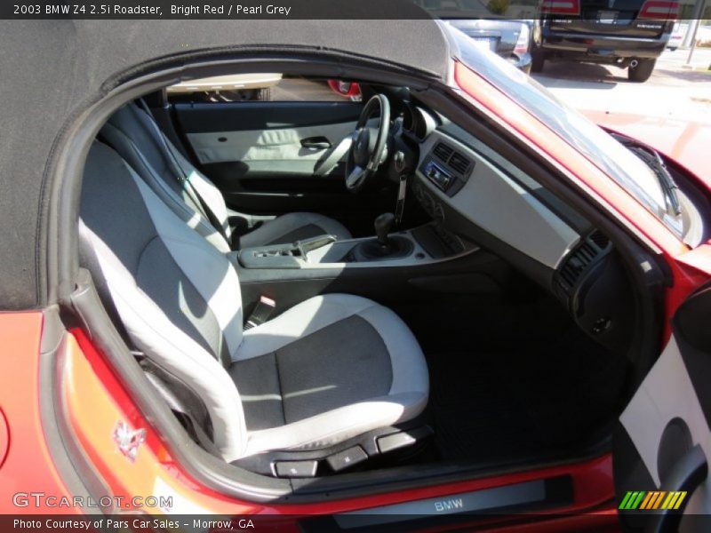 Bright Red / Pearl Grey 2003 BMW Z4 2.5i Roadster