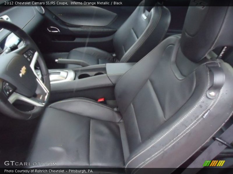 Inferno Orange Metallic / Black 2012 Chevrolet Camaro SS/RS Coupe