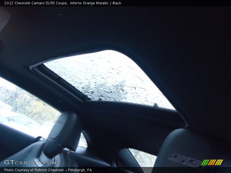 Inferno Orange Metallic / Black 2012 Chevrolet Camaro SS/RS Coupe