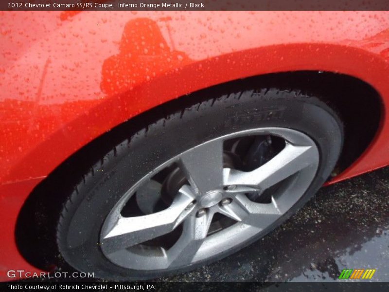 Inferno Orange Metallic / Black 2012 Chevrolet Camaro SS/RS Coupe