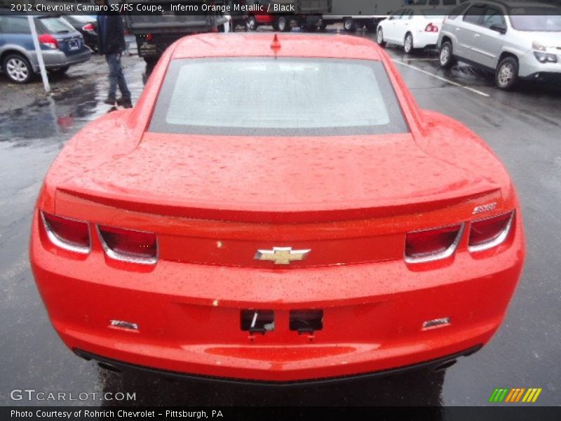 Inferno Orange Metallic / Black 2012 Chevrolet Camaro SS/RS Coupe