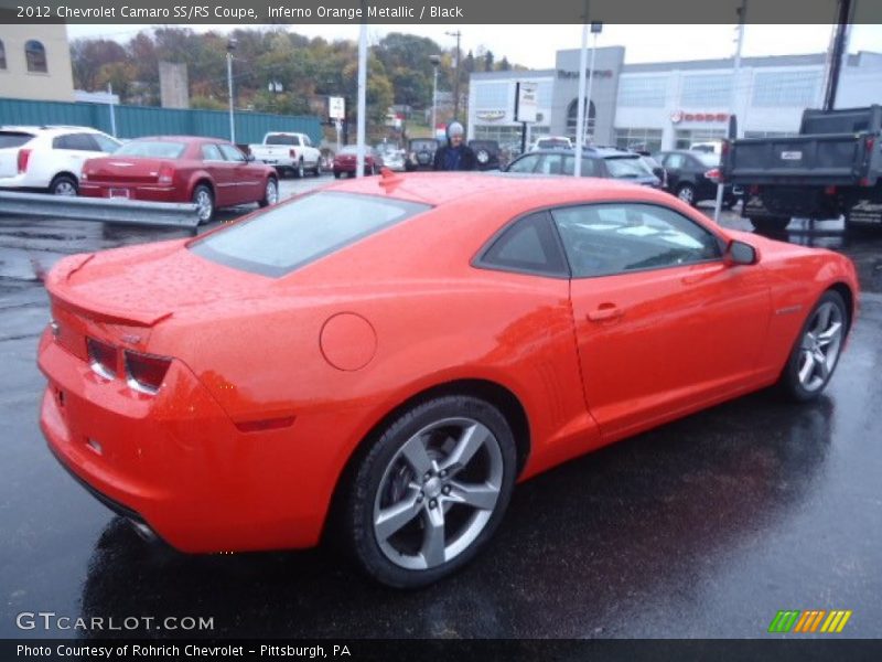 Inferno Orange Metallic / Black 2012 Chevrolet Camaro SS/RS Coupe