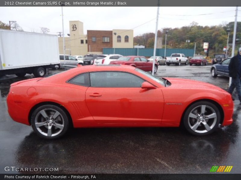 Inferno Orange Metallic / Black 2012 Chevrolet Camaro SS/RS Coupe