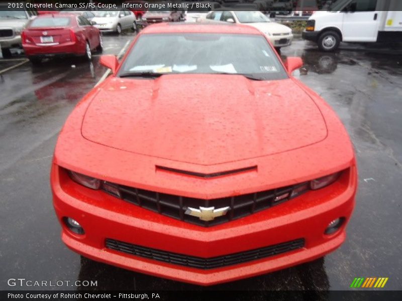 Inferno Orange Metallic / Black 2012 Chevrolet Camaro SS/RS Coupe
