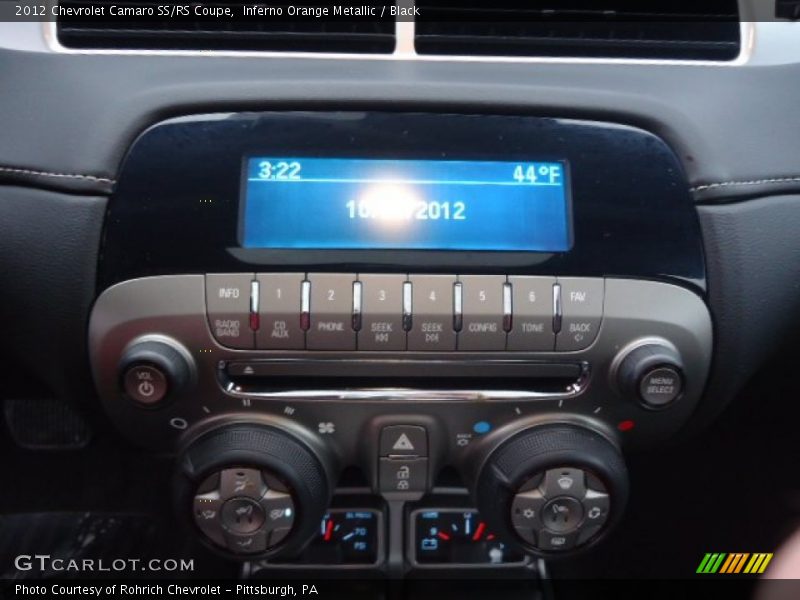 Inferno Orange Metallic / Black 2012 Chevrolet Camaro SS/RS Coupe
